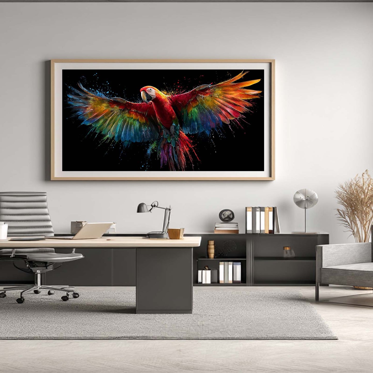 Abstract Animal Colorful Parrot