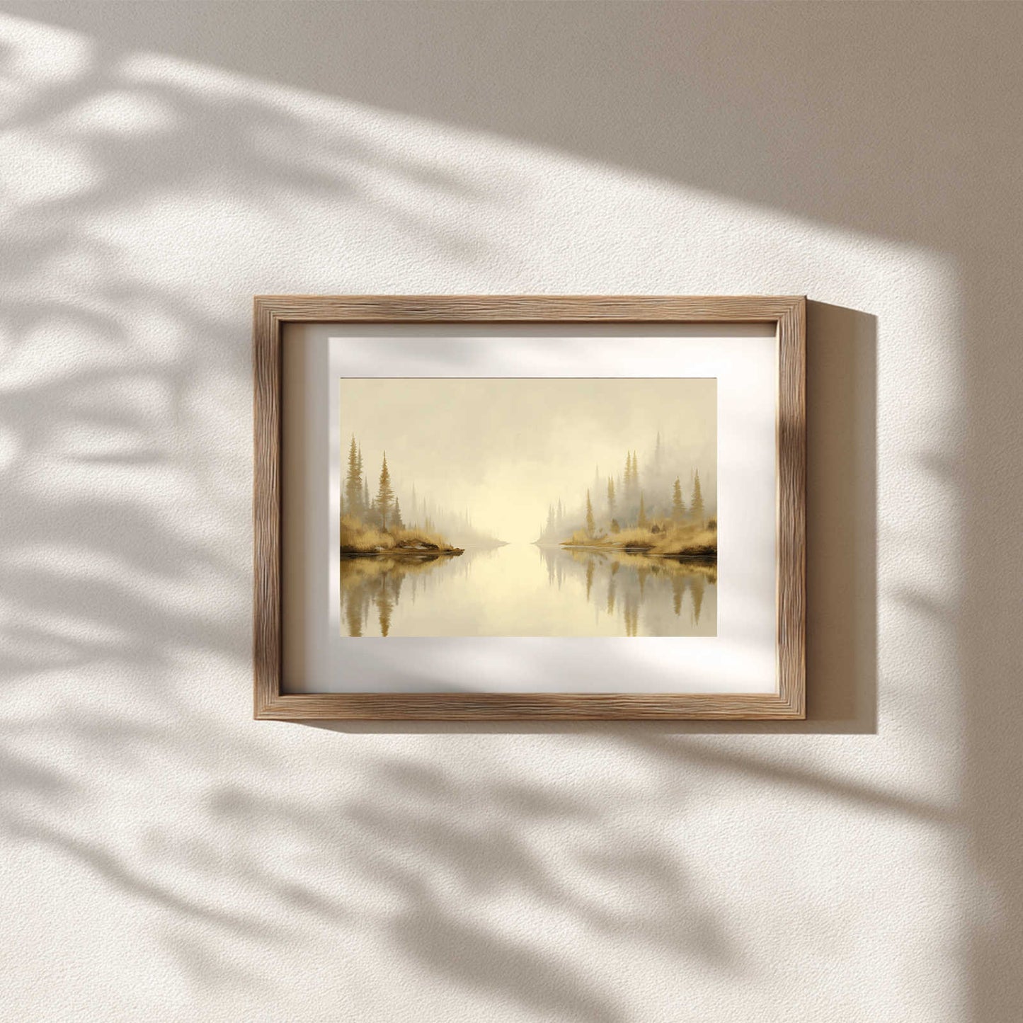 Mountain Forest Lake Abstract Landscape