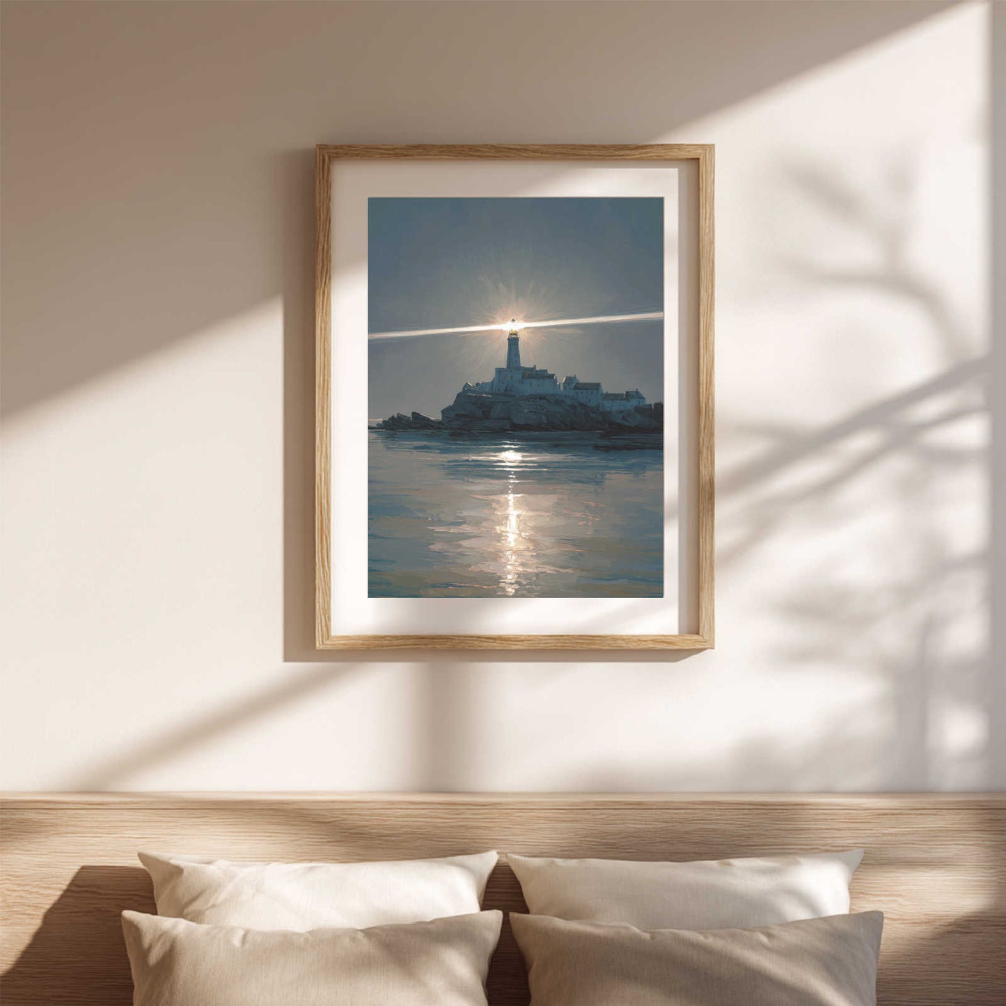 Abstract Lighthouse Sea