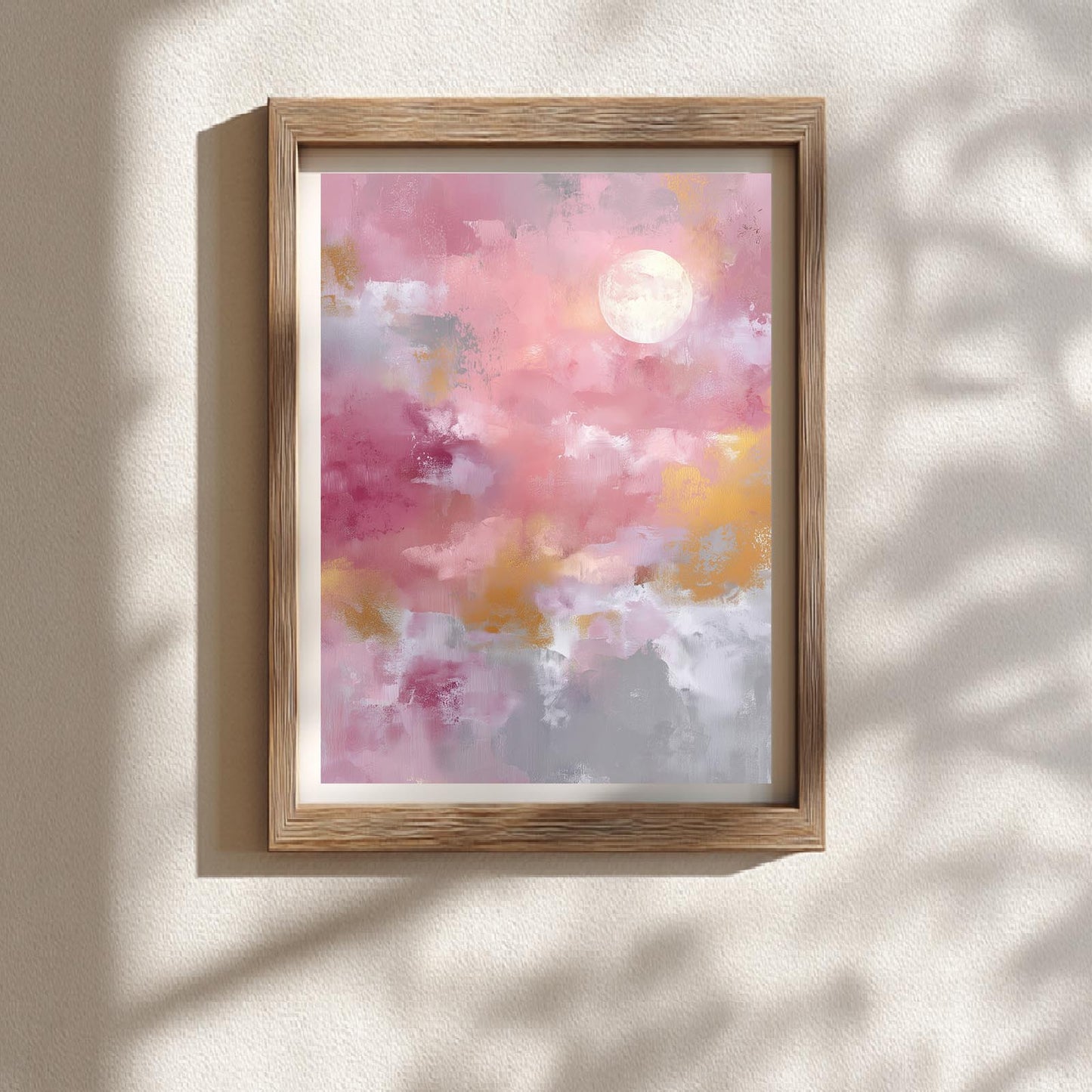 Abstract Pink Moon