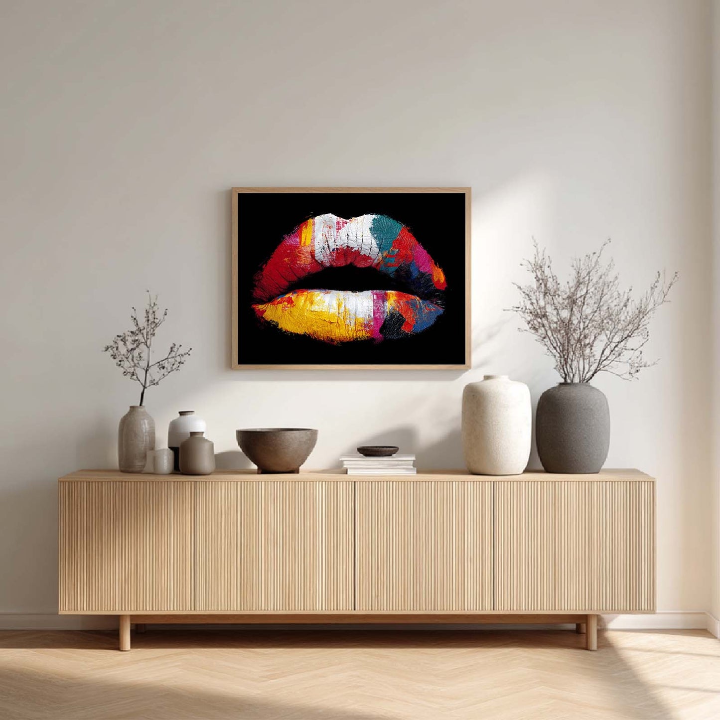 Colored Lips Abstract