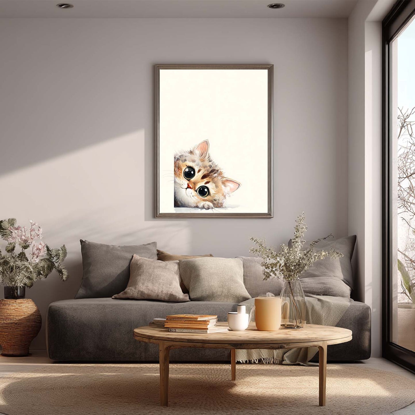 Abstract Funny Cute Kitten