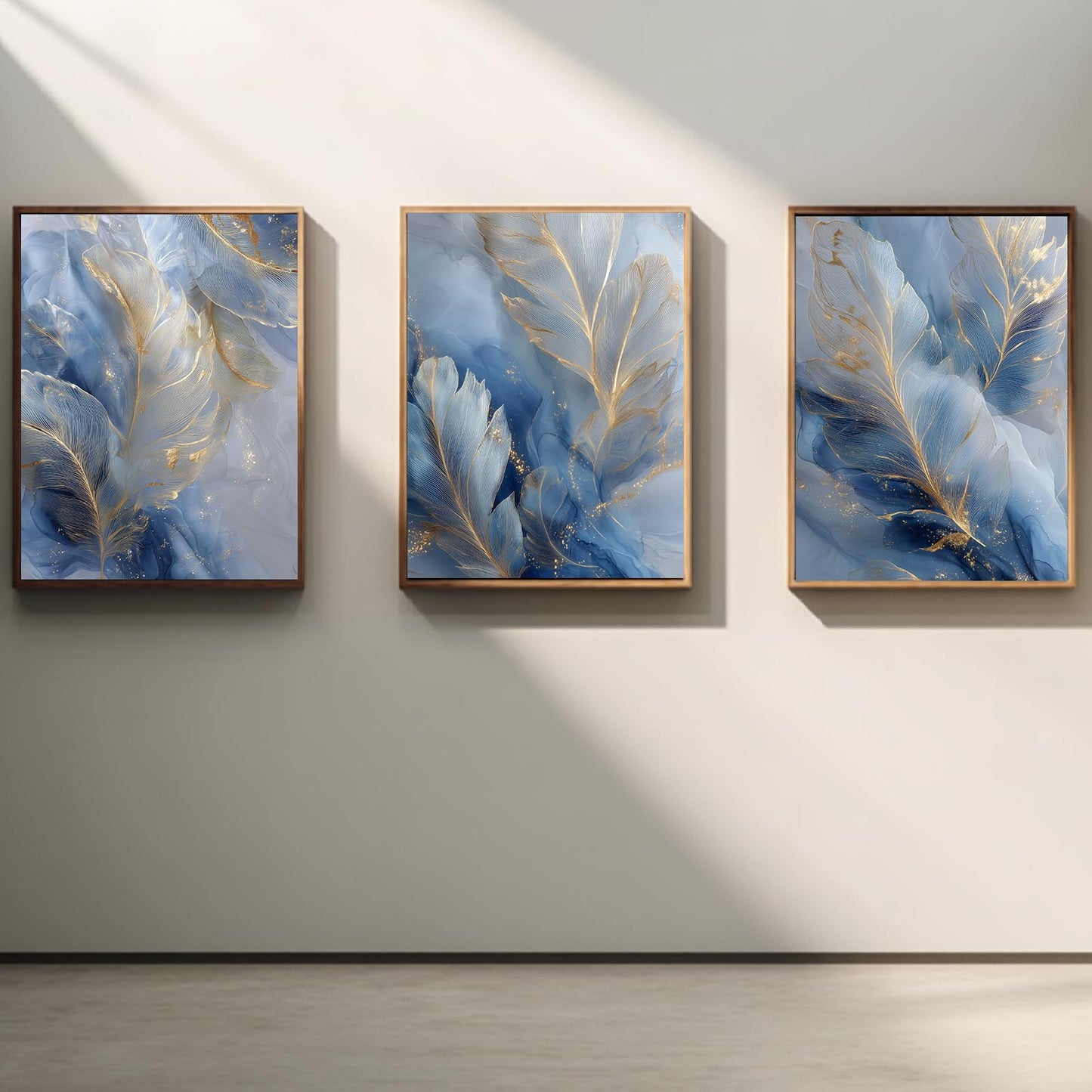 Abstract Blue Feather