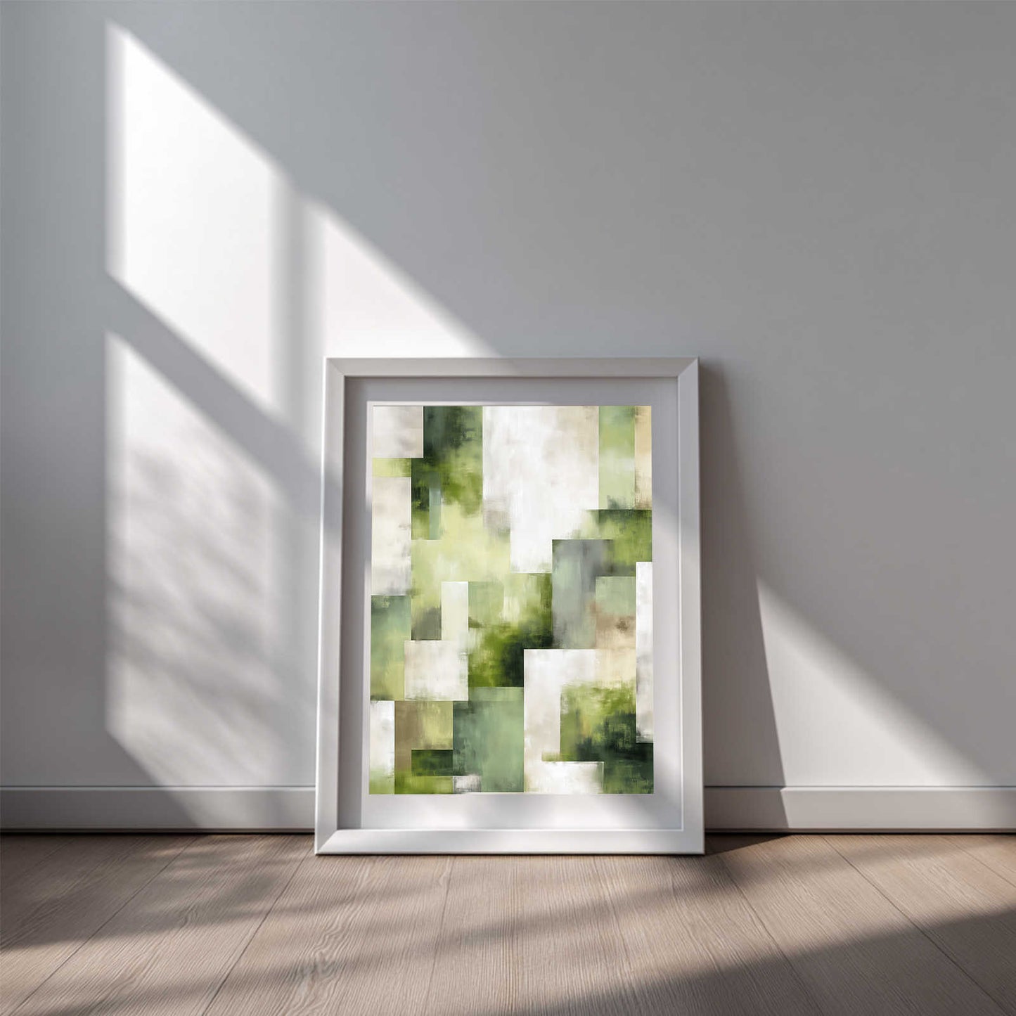 Abstract Green Canvas