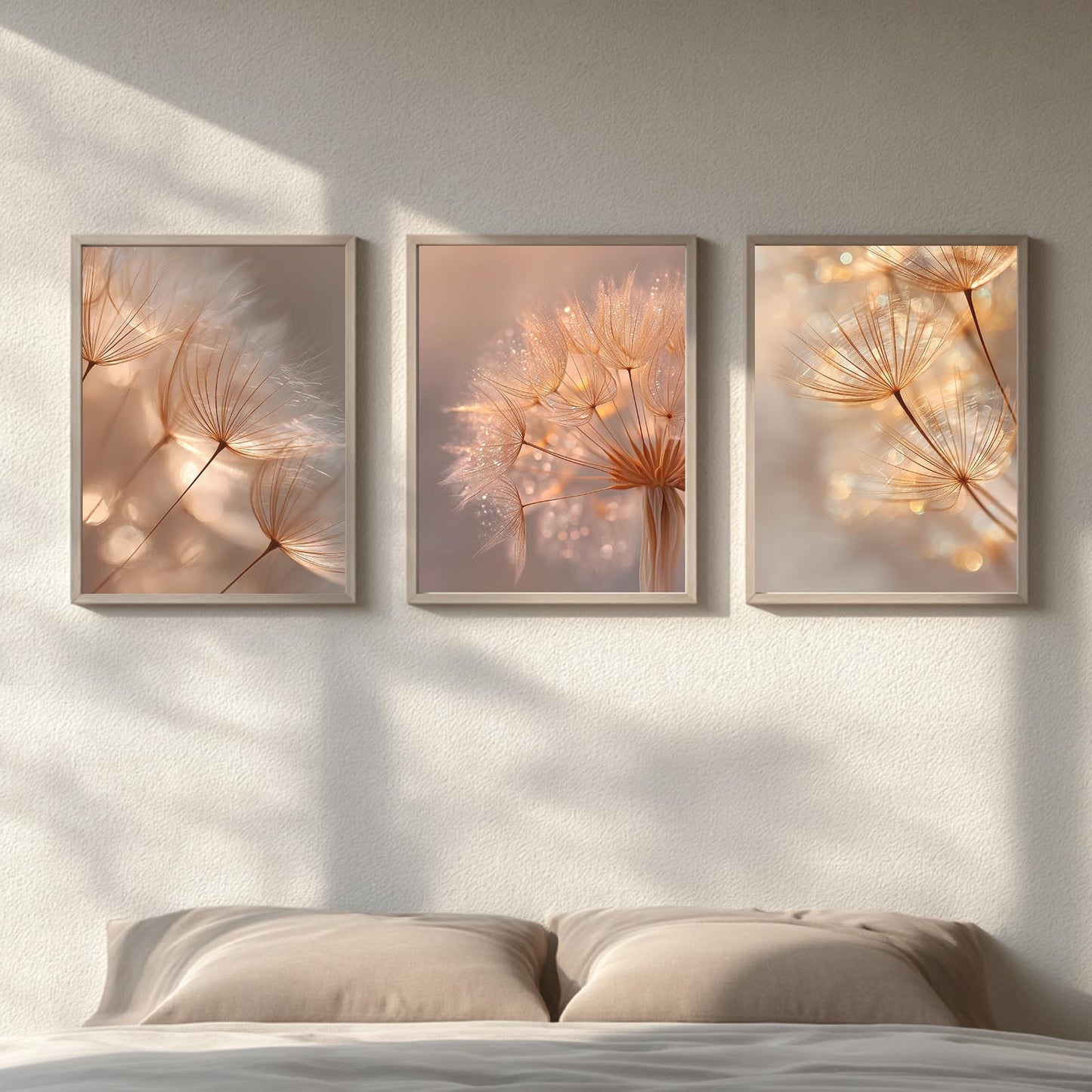 Modern Beige Dandelion Pampas Grass