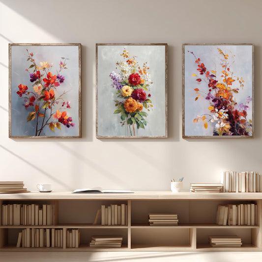 Abstract Colorful Flowers