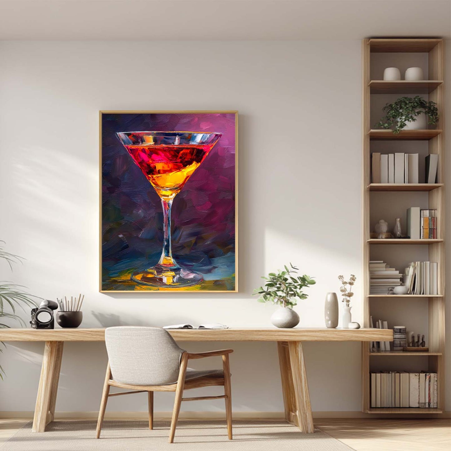 Abstract Oil Painting Cocktail