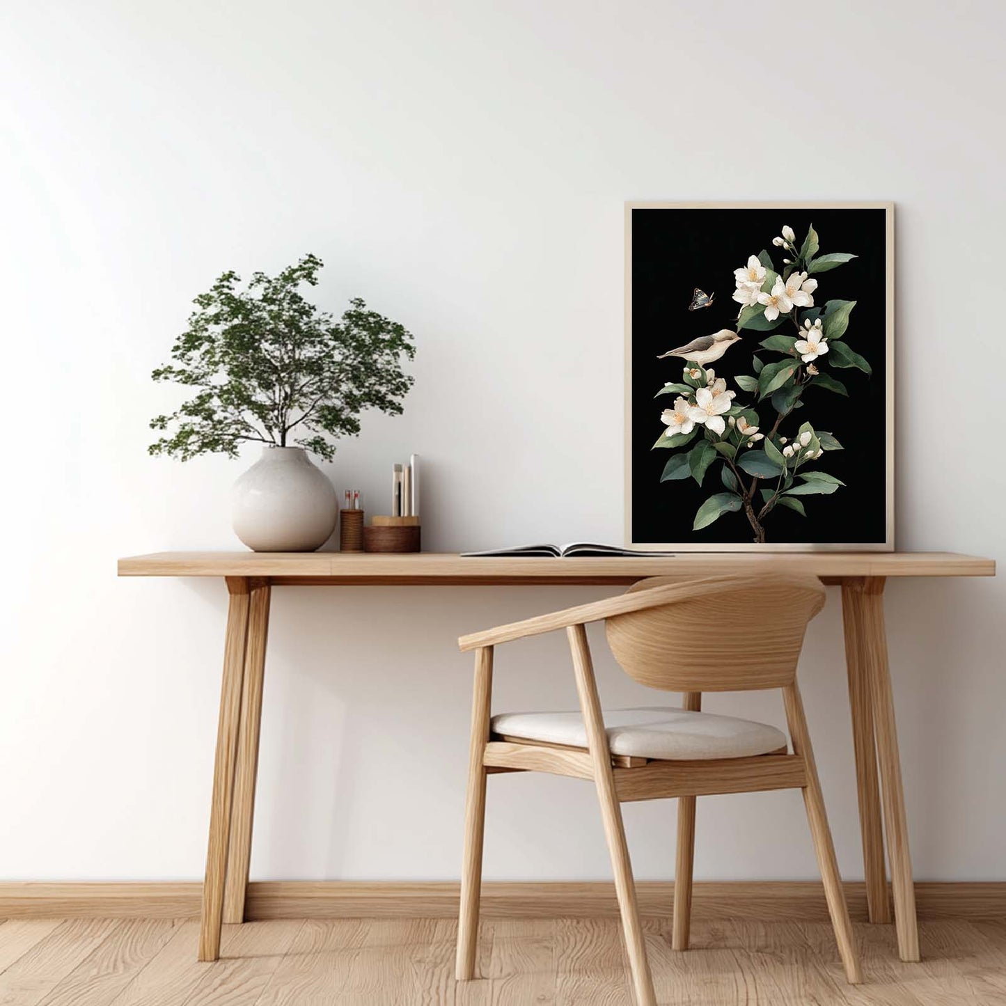 Abstract Jasmine Birds butterfly-C