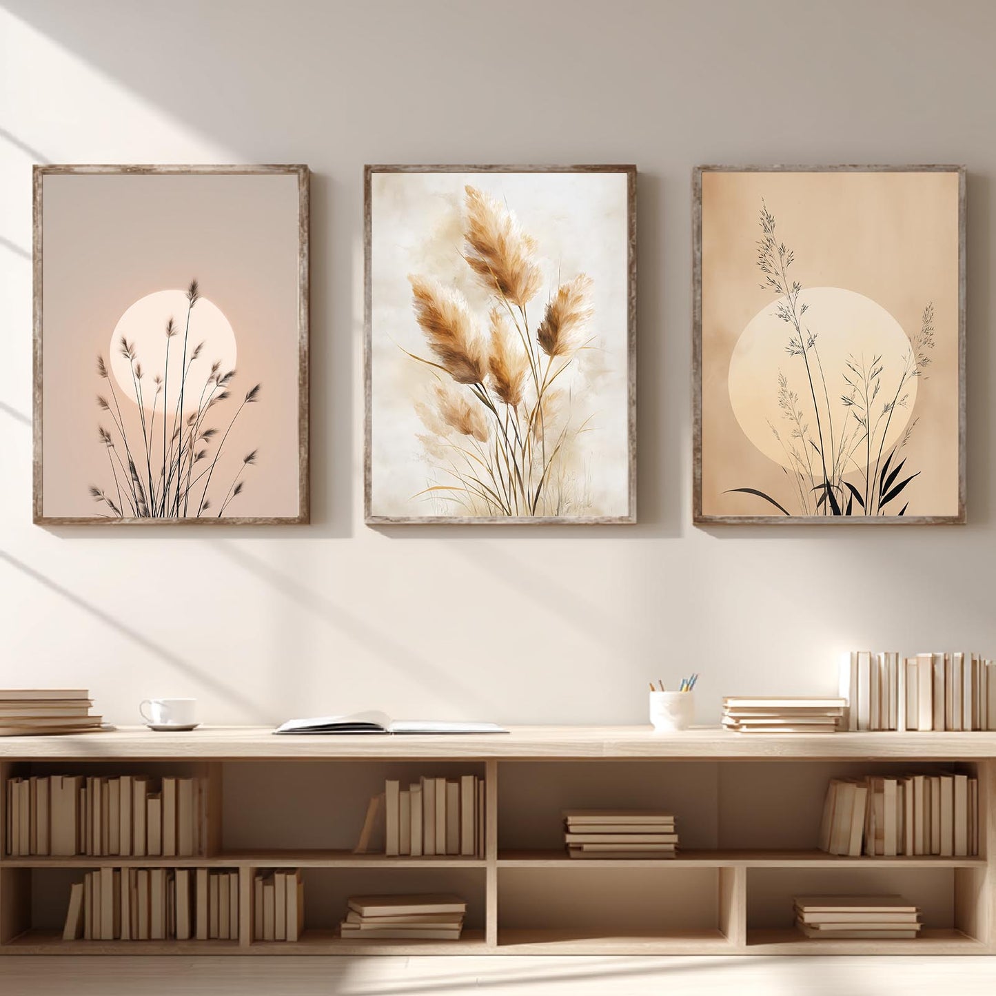 Abstract Plants Nature Beige Dandelion