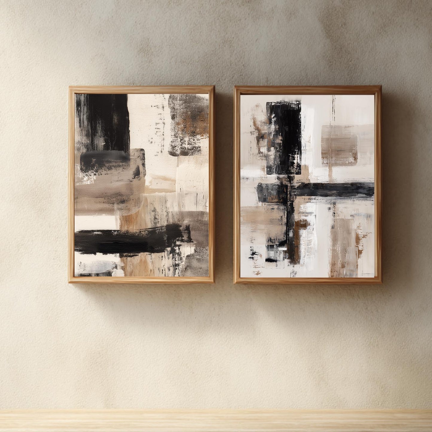 Abstract Beige Brown