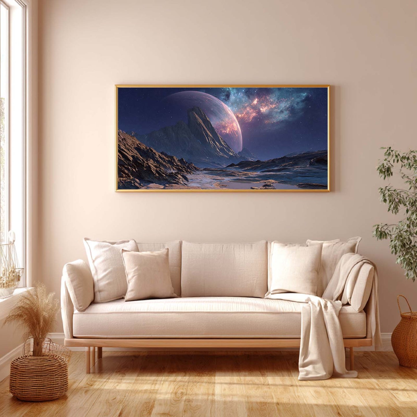 Abstract Landscape Barren Gaseous Planet