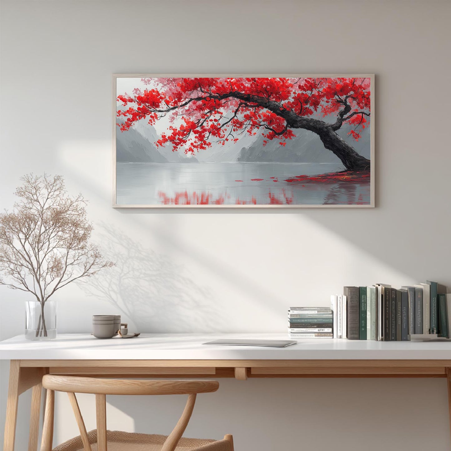 Red Tree Abstract Landscape