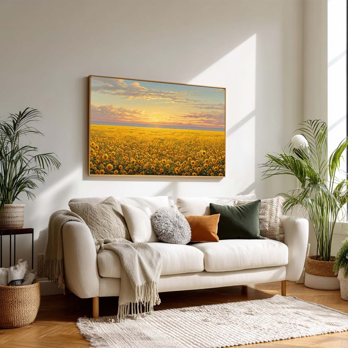 Abstract Landscape Sunflower Fields