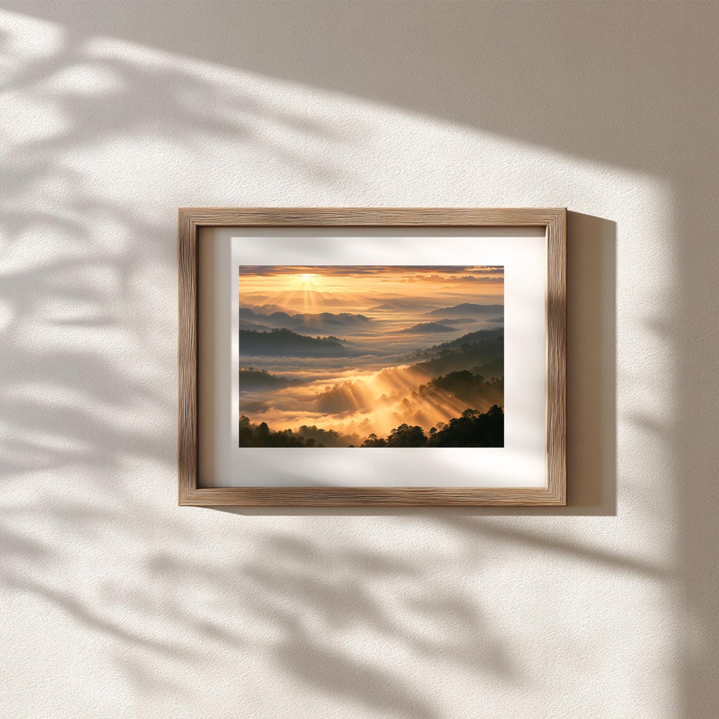 Landscape Sunrise Morning Fog Abstract