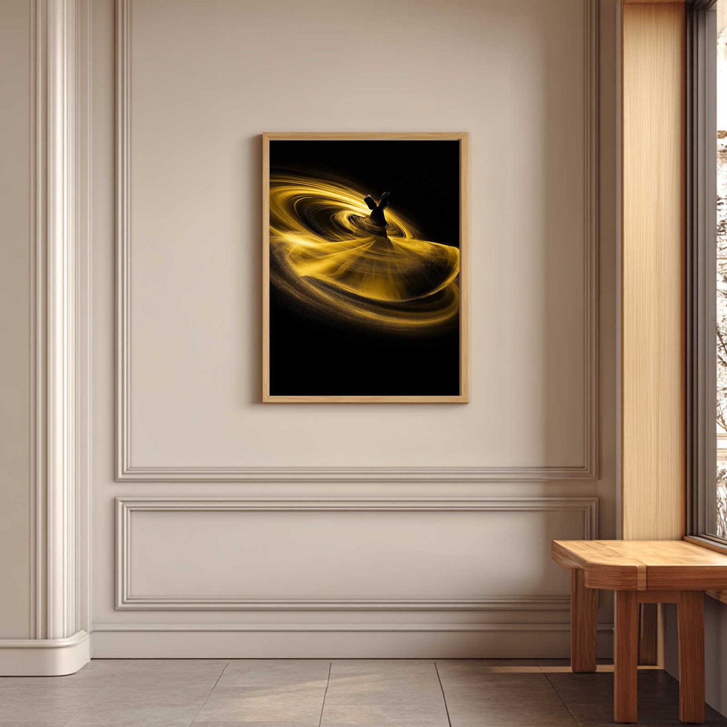 Modern Sufi Whirling Dervish Islamic Art