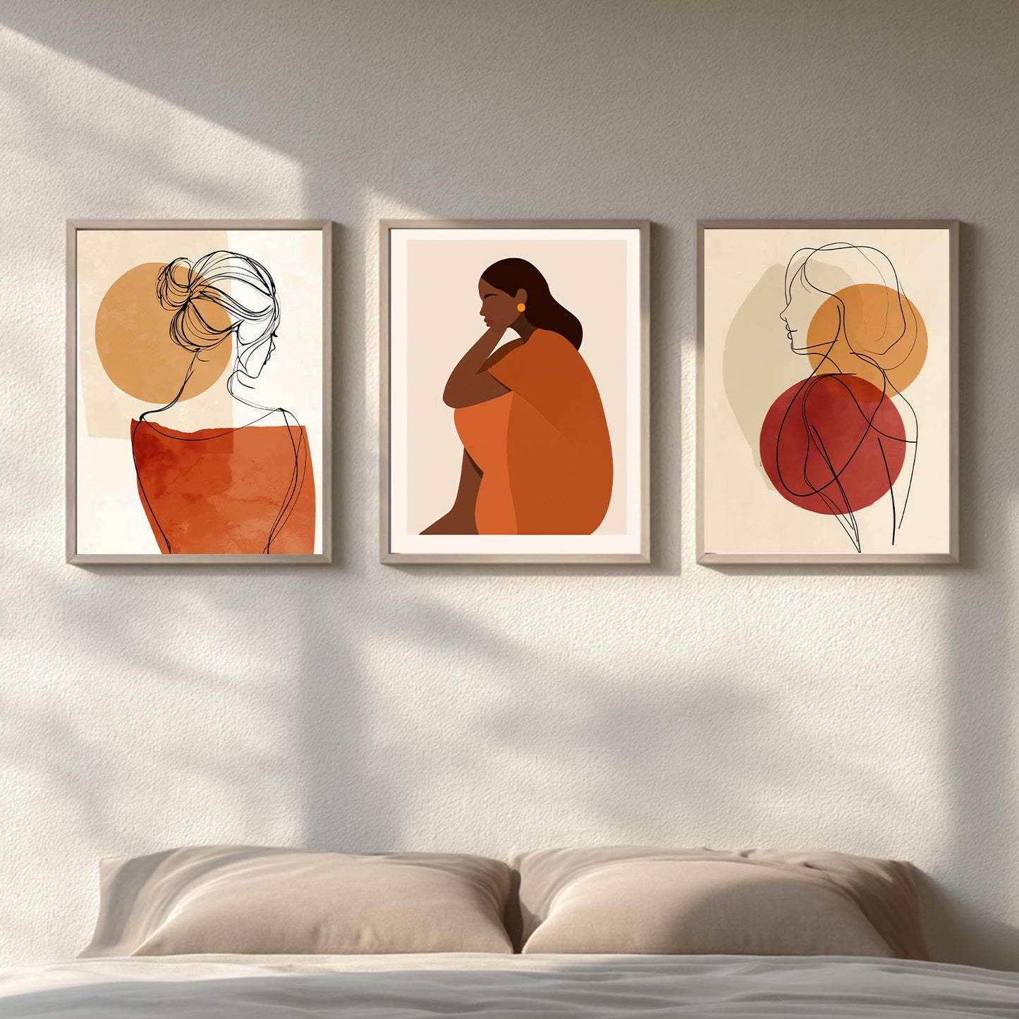 Abstract Female Portrait Line