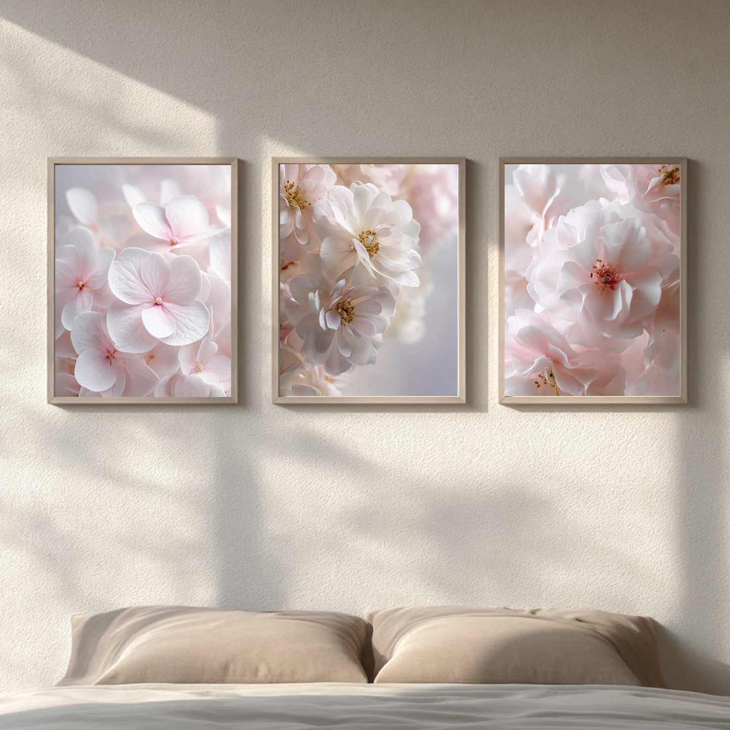Modern Pink and White Flowers Spring