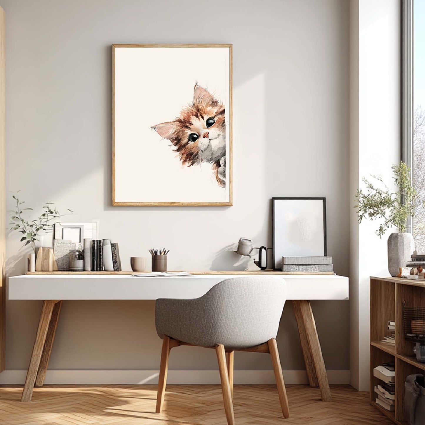 Abstract Funny Cute Kitten