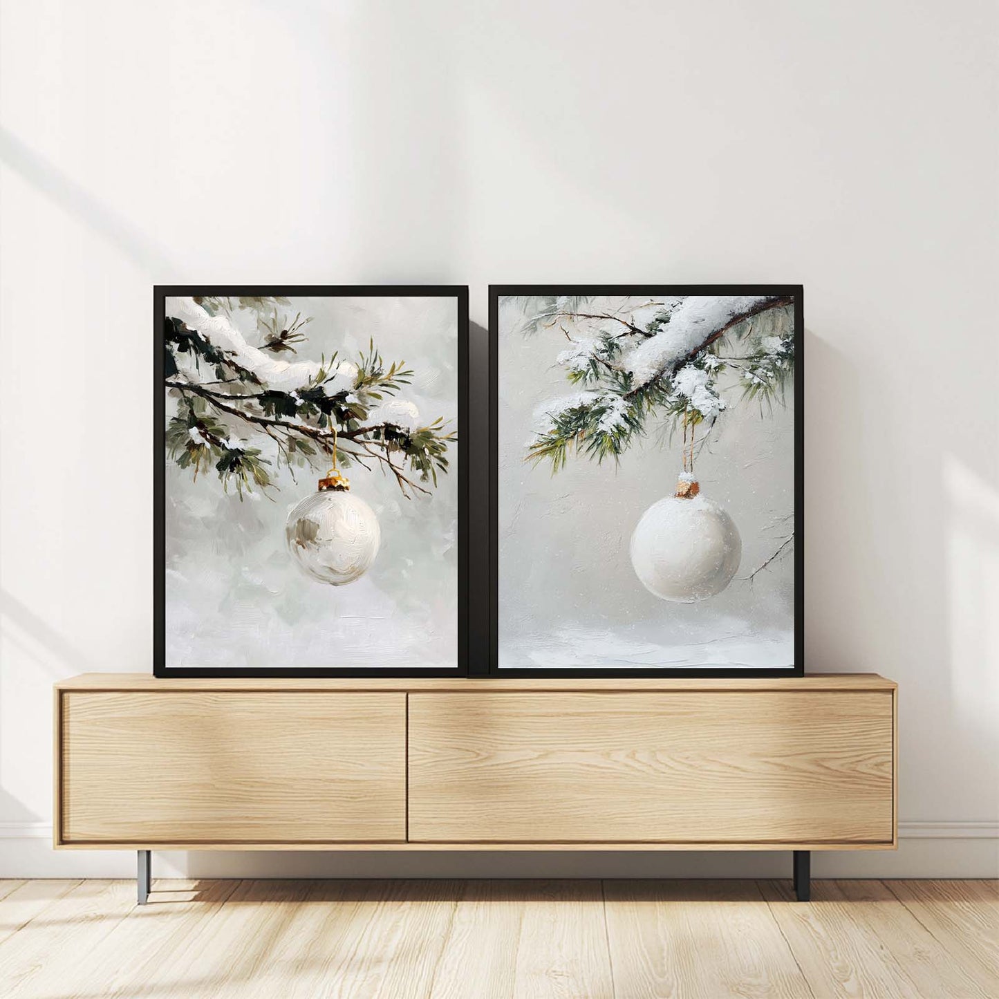 Abstract landscape Snow Winter Christmas