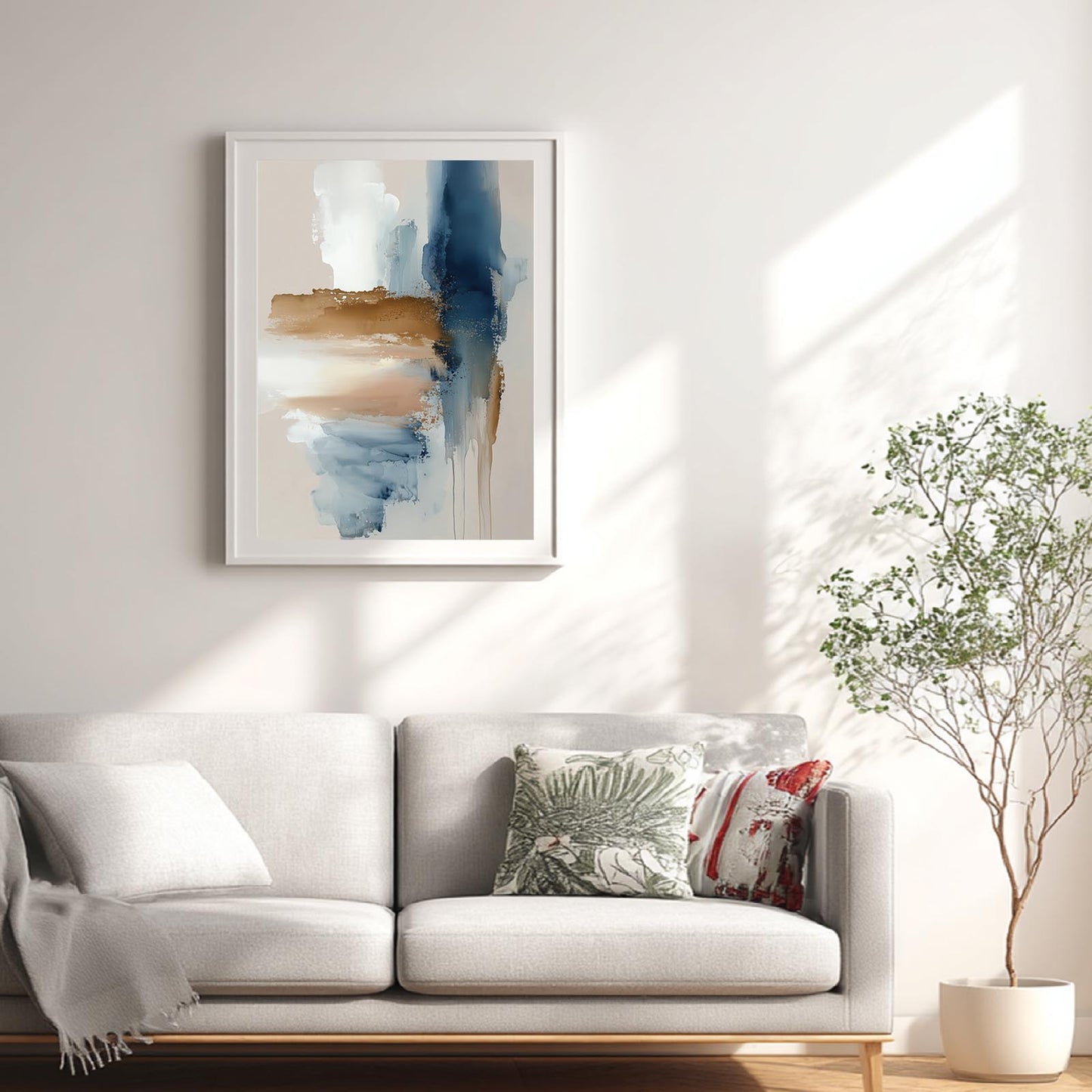 Abstract Blue-Grey