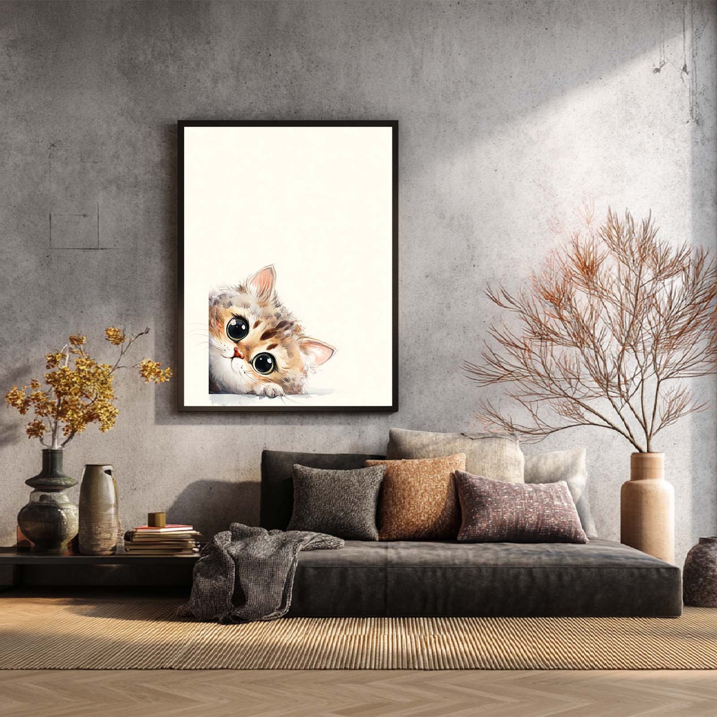 Abstract Funny Cute Kitten