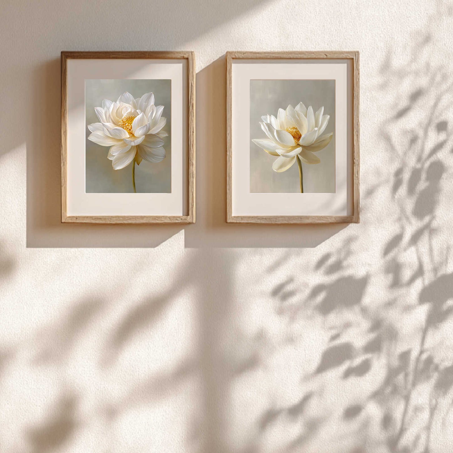 Abstract Plant White Lotus
