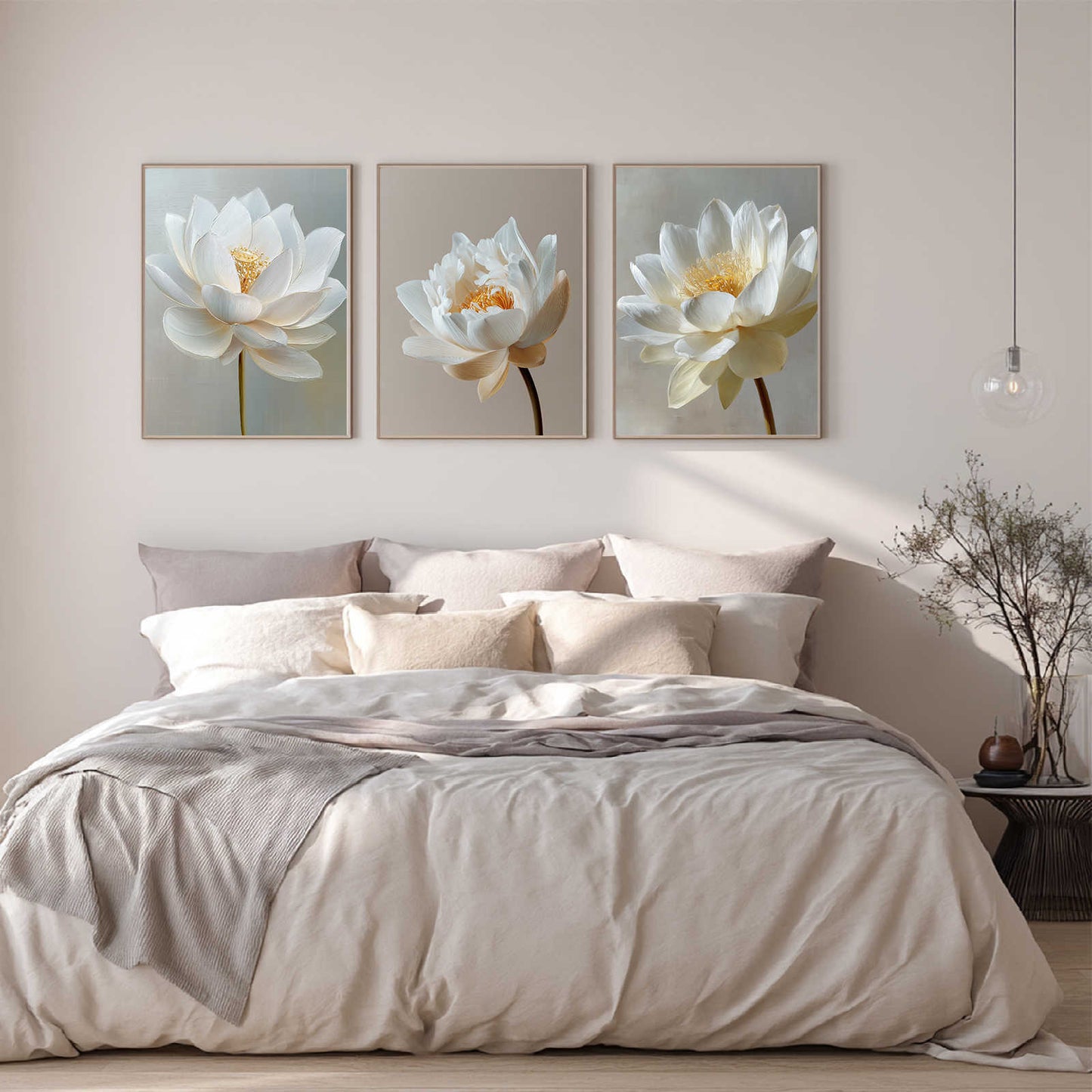 Abstract Plant White Lotus