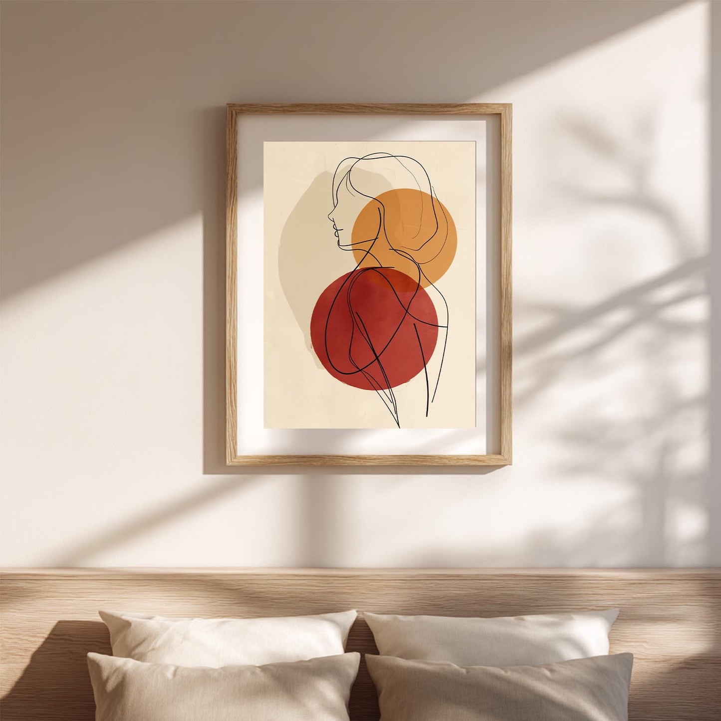 Abstract Female Portrait Line