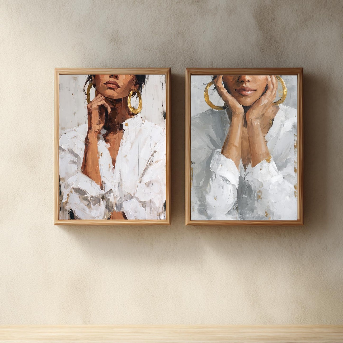 Beautiful Women Gold Earrings