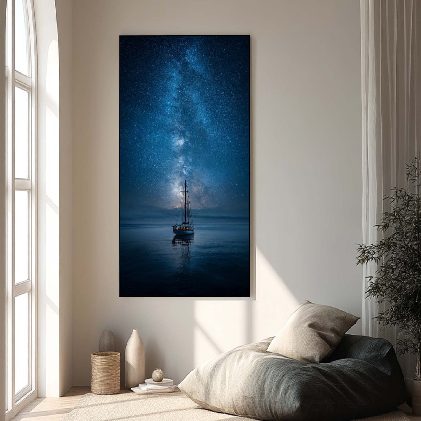 Beautiful Starry Sky Home Décor Frameless Canvas Painting