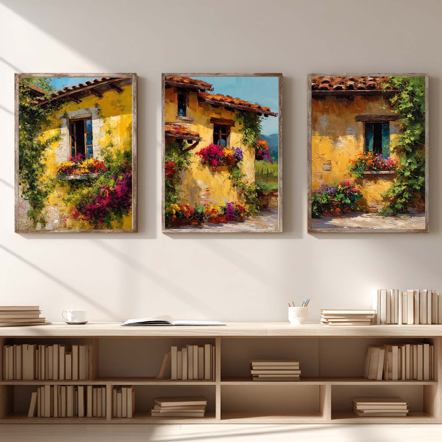 Abstract Country Style Floral Painting