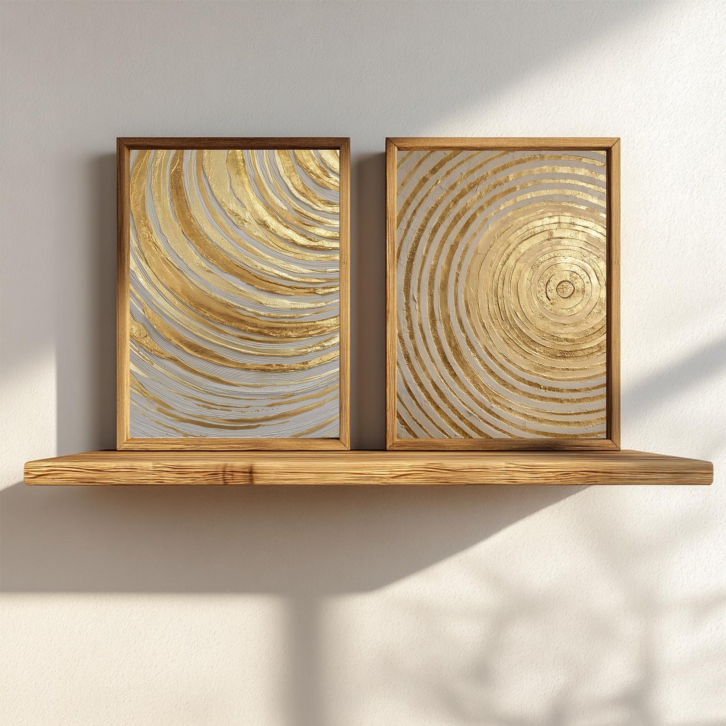 Golden Whirl Abstract