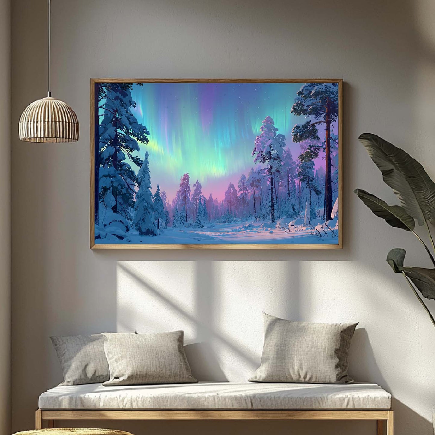 Abstract Landscape Aurora