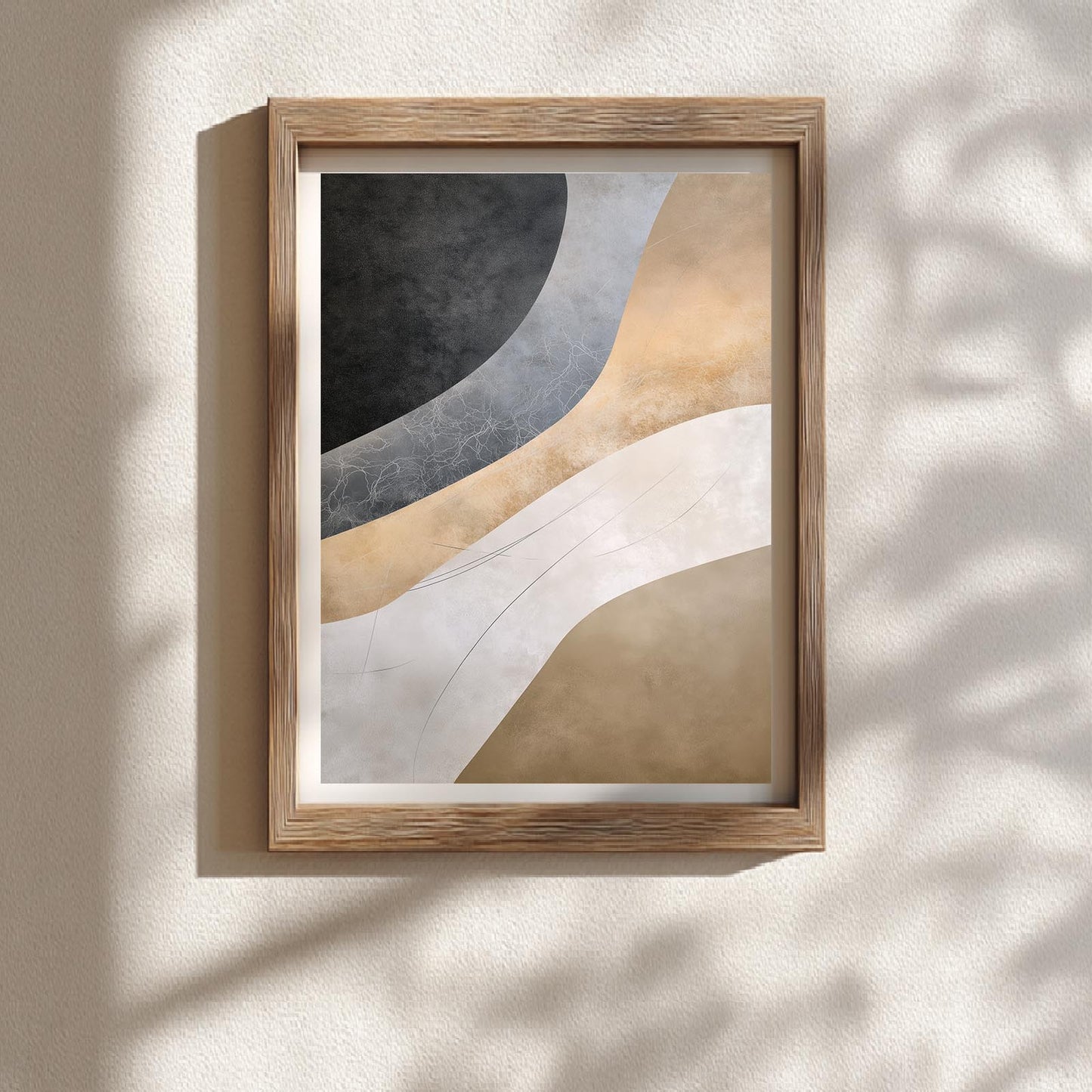 Black Beige Abstract