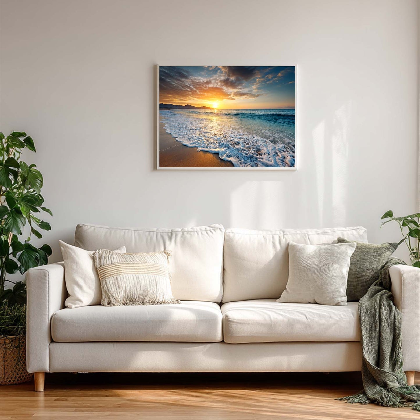 Abstract Oil Painting Sunrise at Sea