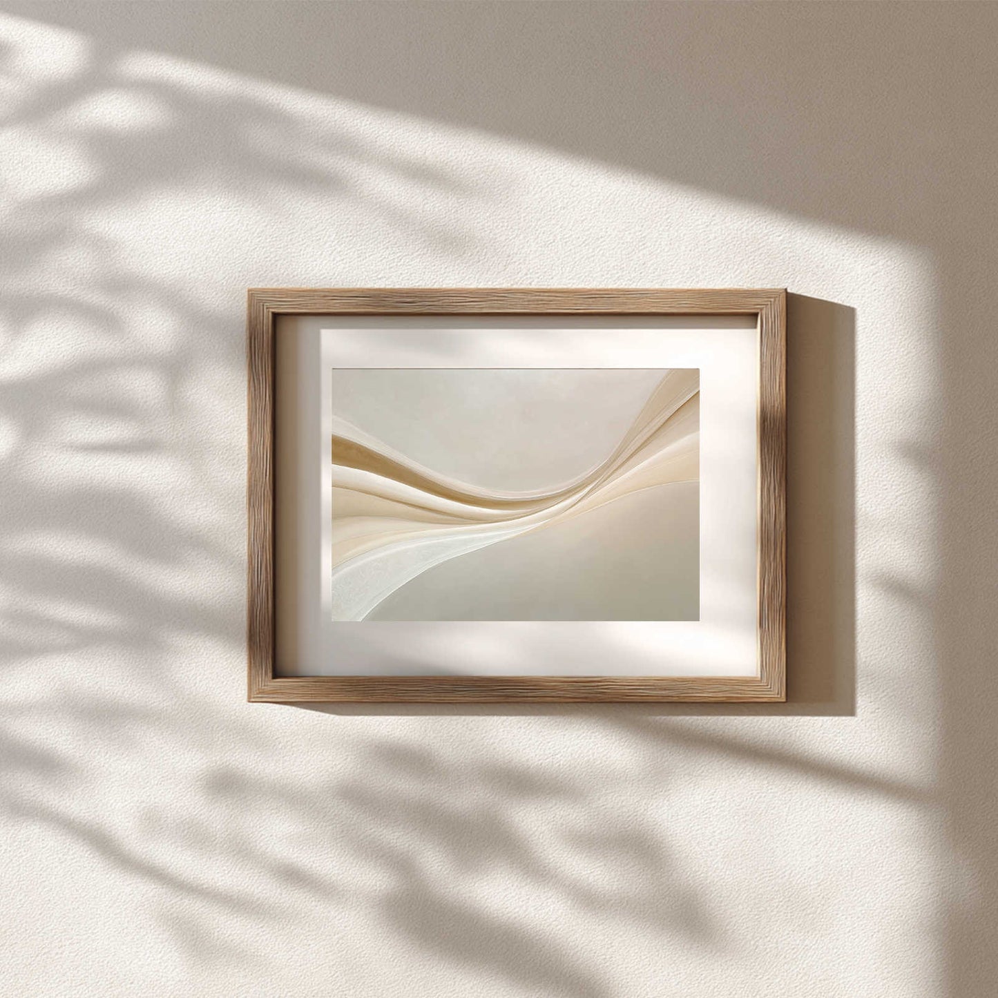 Abstract Beige and Gold Wave