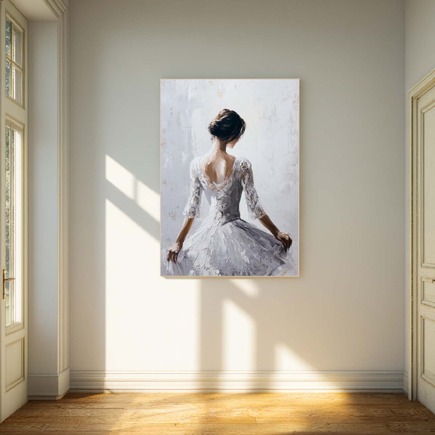 Abstract Oil Painting Ballet Girl