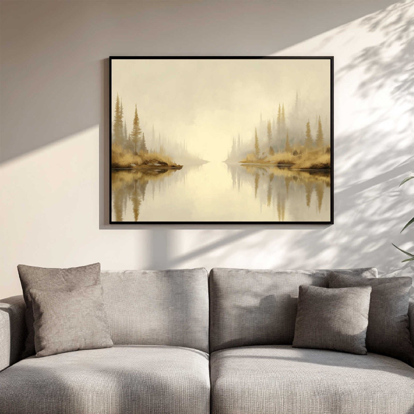 Mountain Forest Lake Abstract Landscape