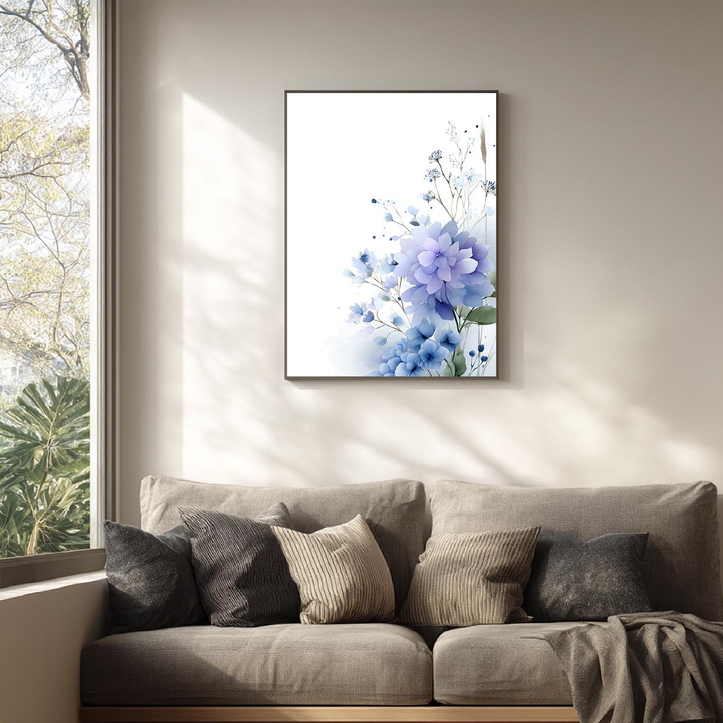 Blue Floral Hydrangea Plant