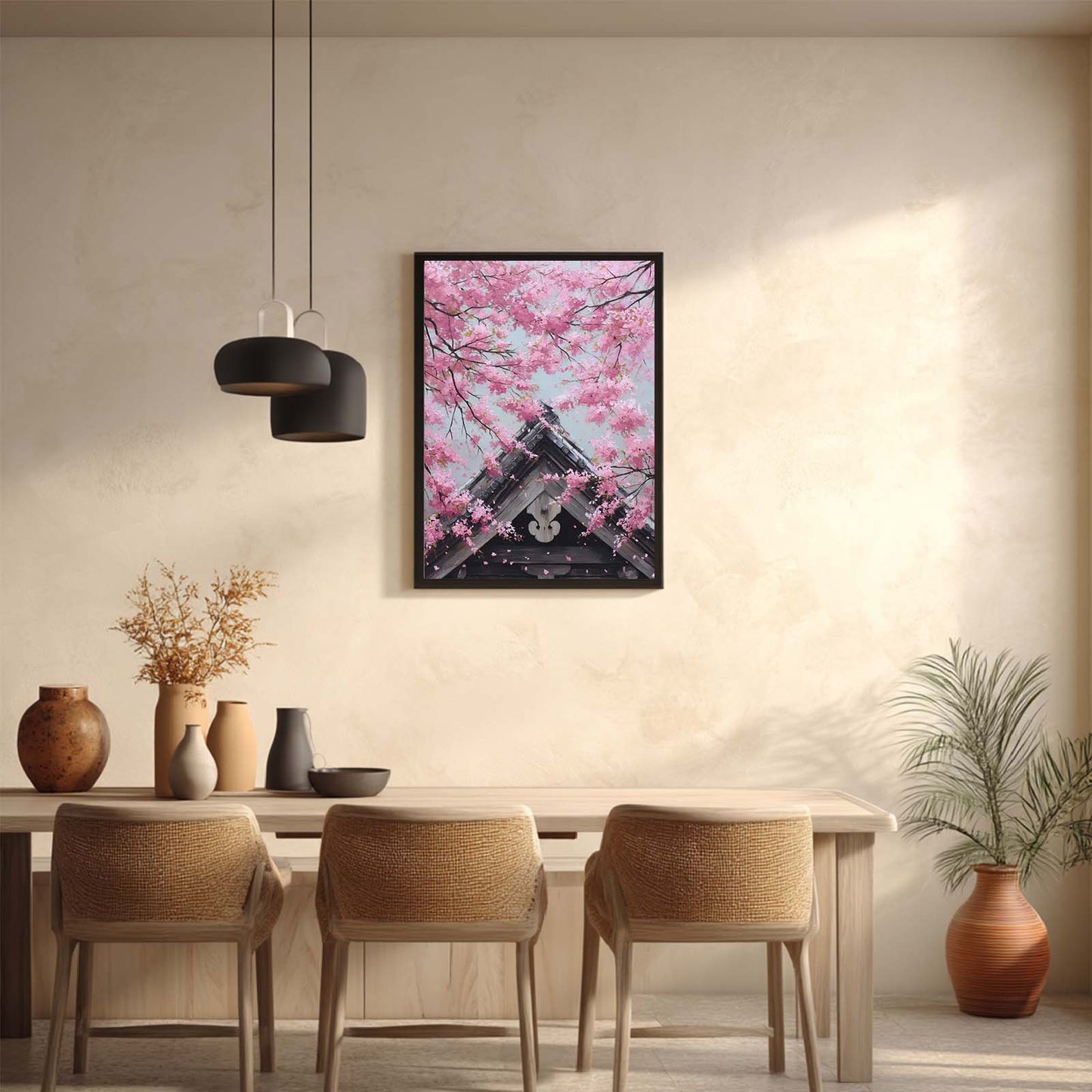 Japanese Style Spring Cherry Blossoms