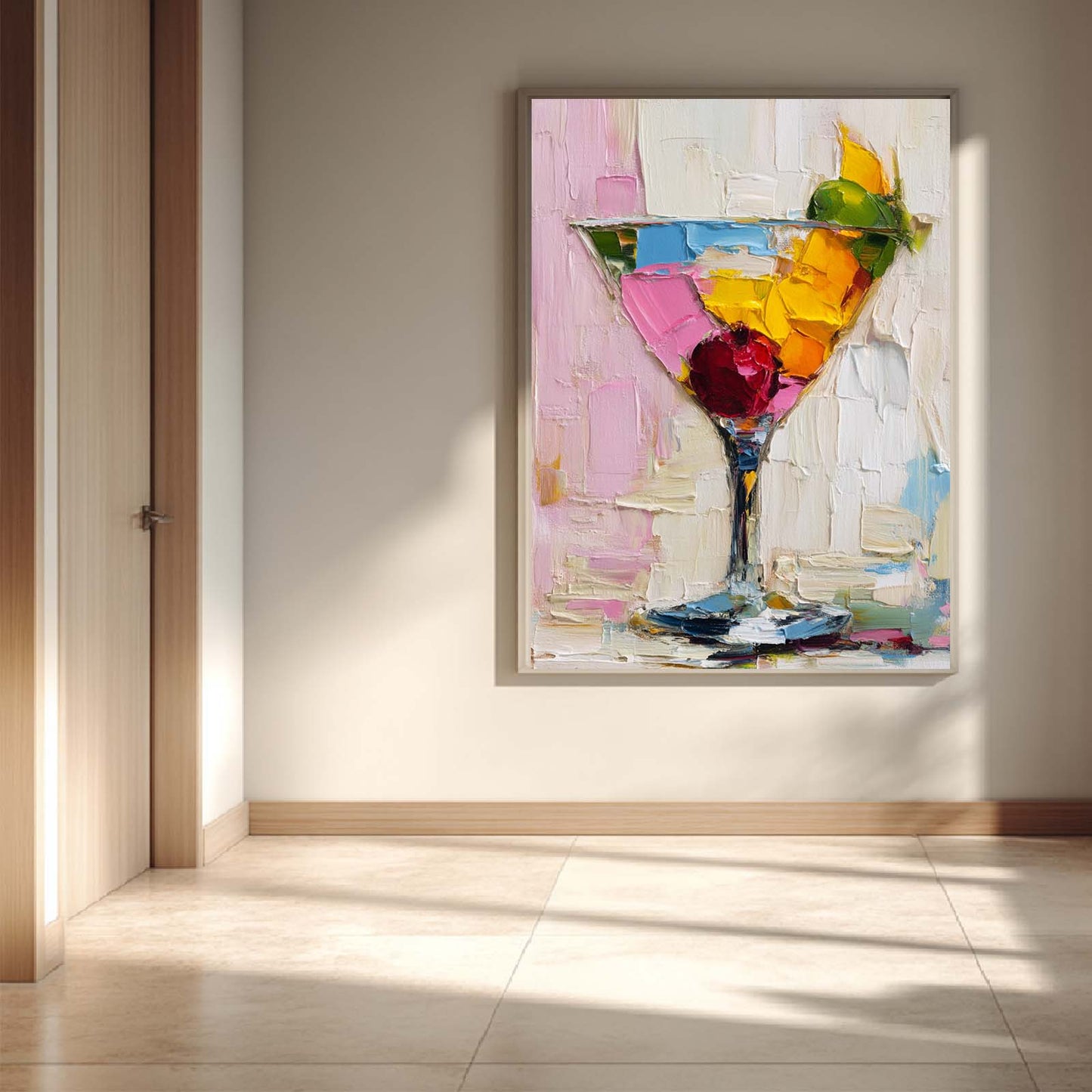Abstract Oil Painting Cocktail