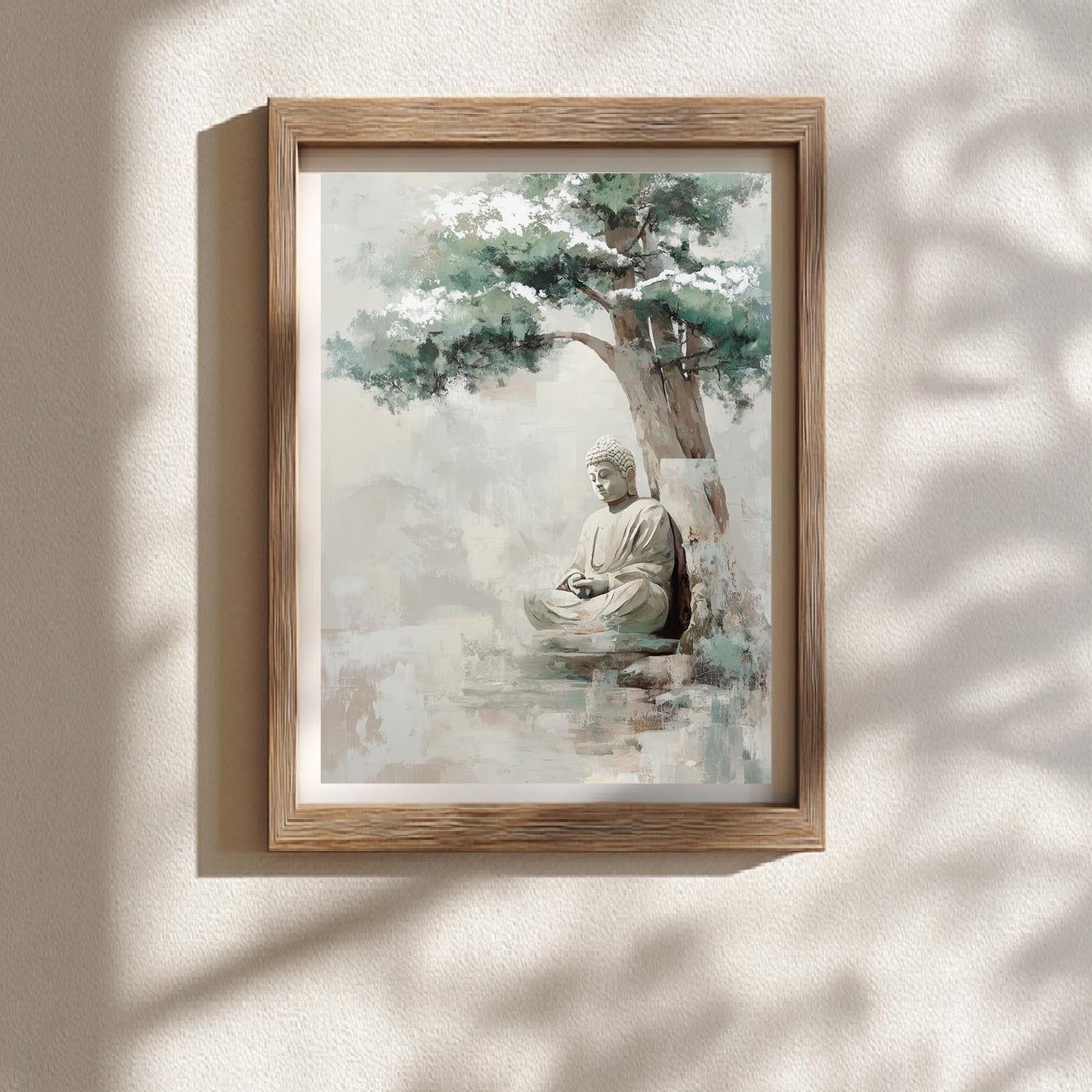 Abstract Zen Buddha and Tree