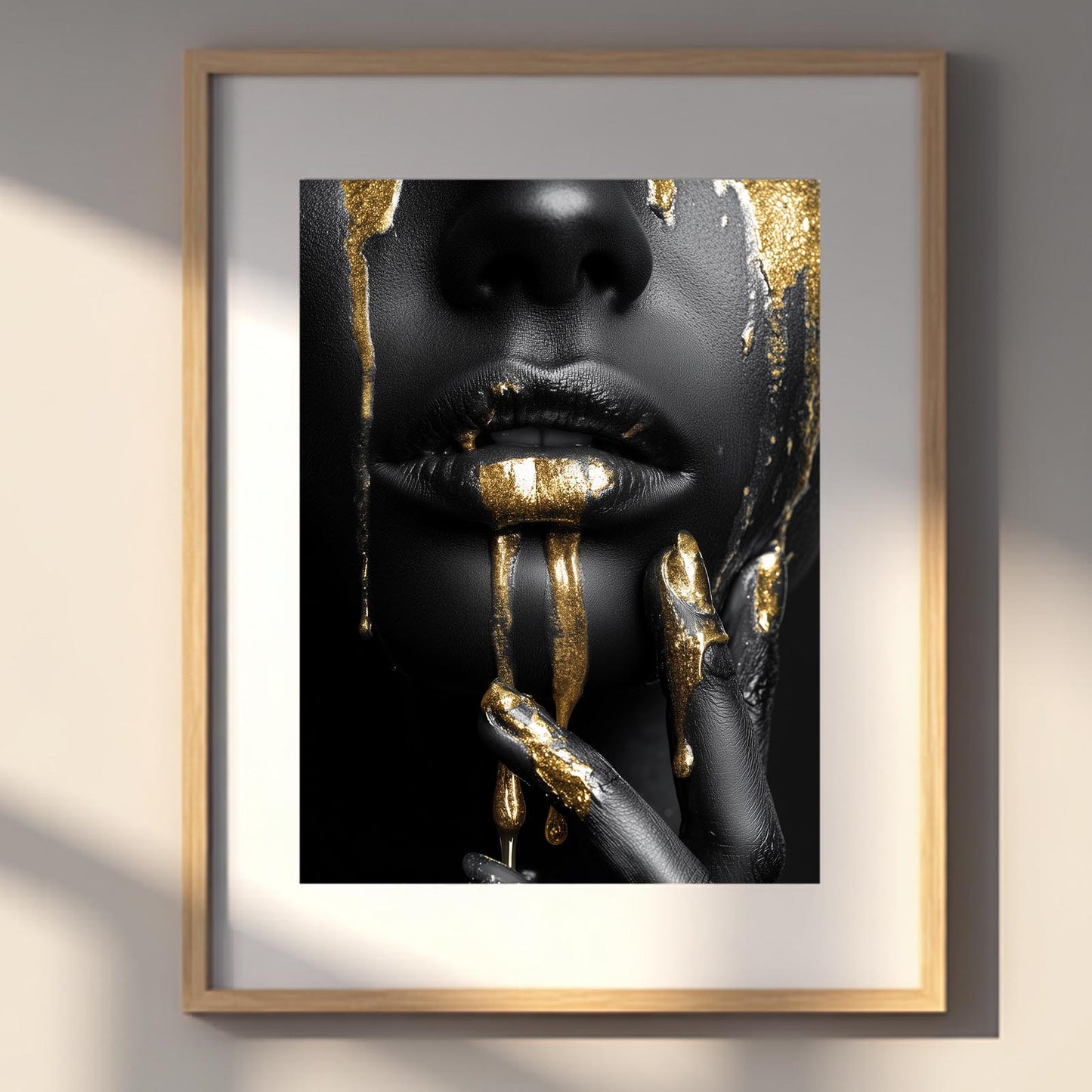 Abstract Beautiful African Woman Portrait