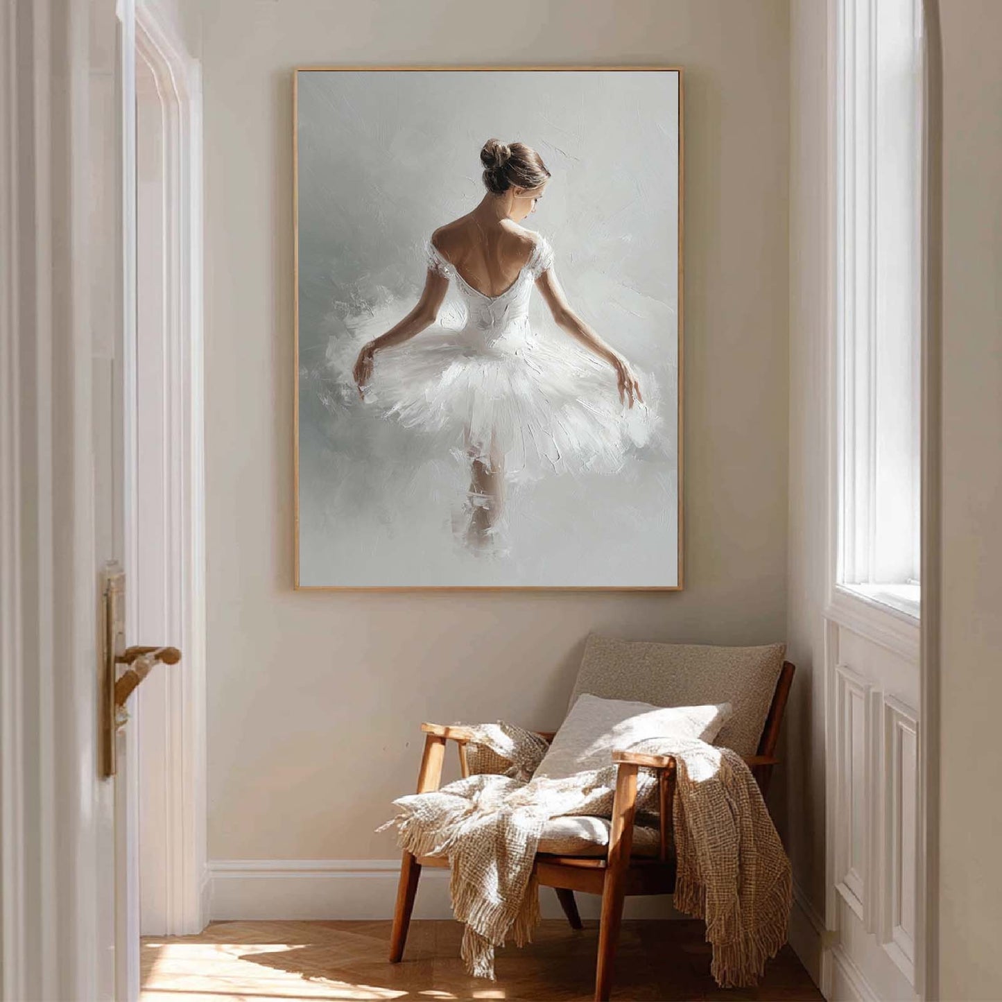 Abstract Oil Painting Ballet Girl