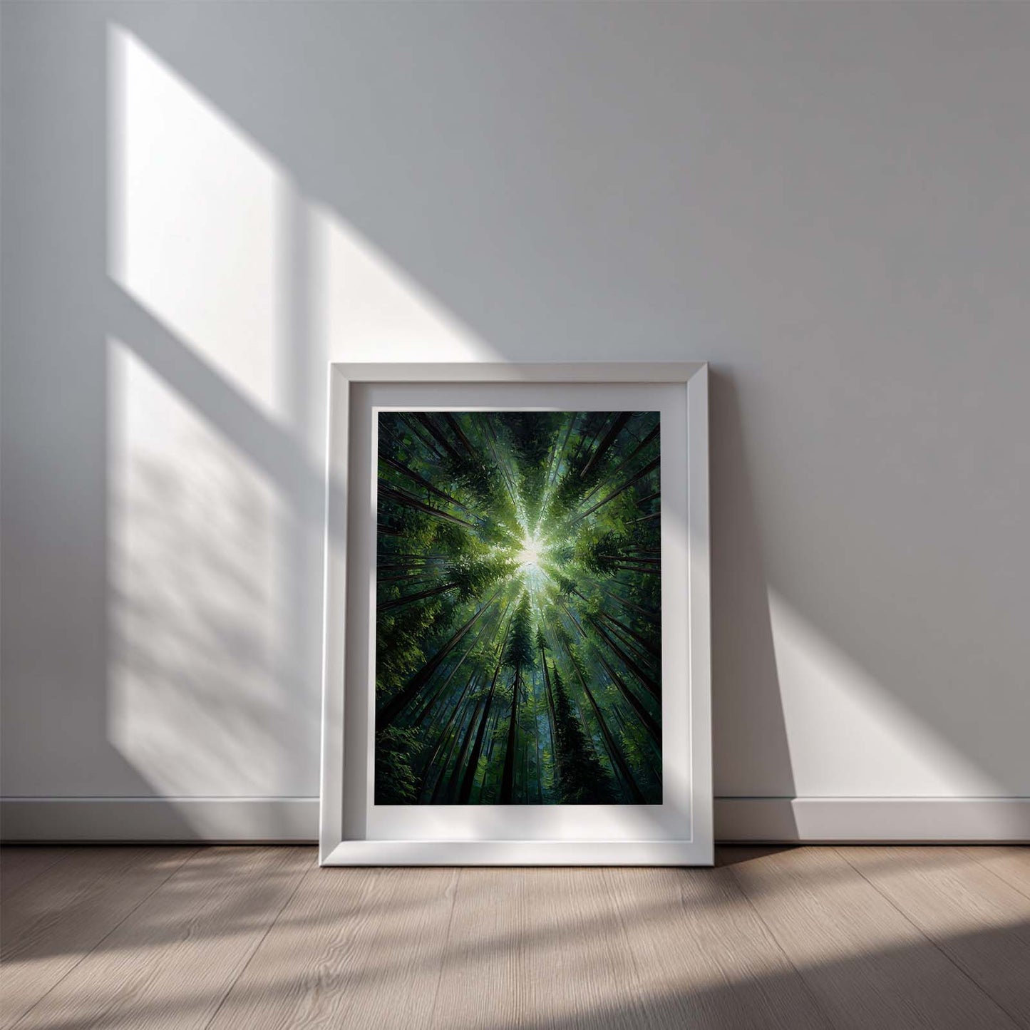 Abstract Landscape Sunlight Forest Canvas Painting – Wall Art for Living Room Bedroom Decoration, Poster Print, Frameless