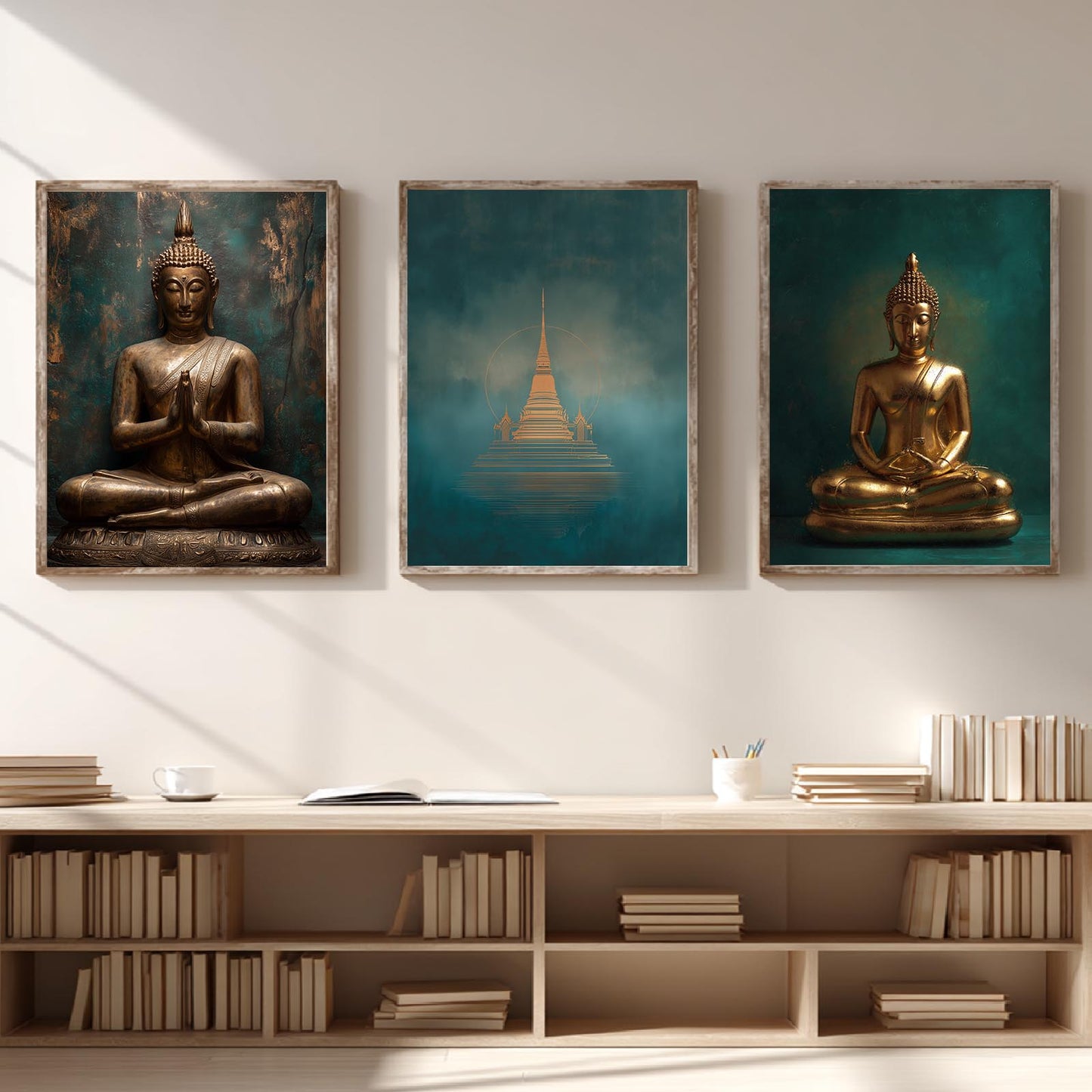 Modern Meditation Buddha Abstract