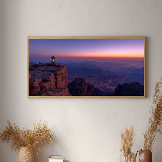 Sunset on The Mountain Abstract Landscape