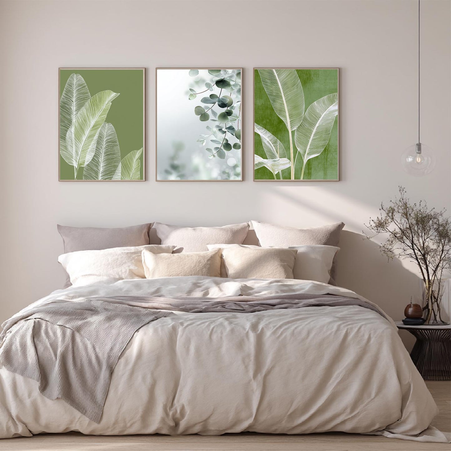 Modern Green Plants Abstract