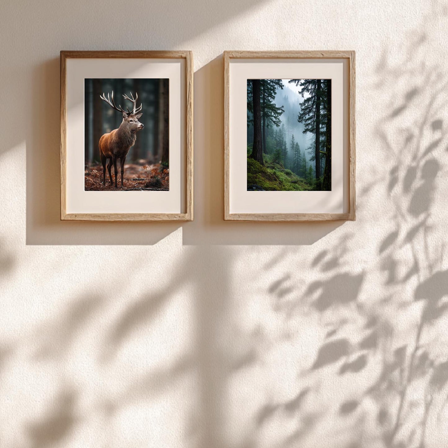 Abstract Landscape Forest Deer