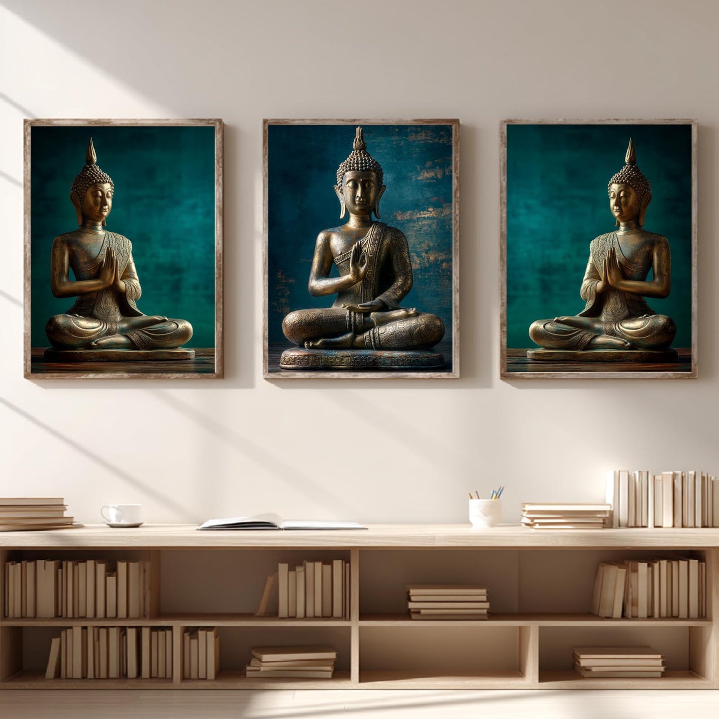 Modern Meditation Buddha Abstract